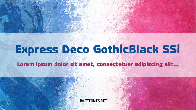 Express Deco GothicBlack SSi example